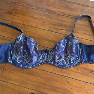 Prima Donna navy blue lace bra